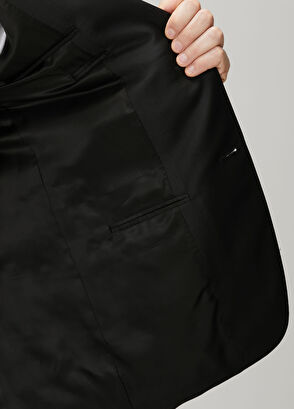 Siyah Yün Takım Elbise - Görsel 11