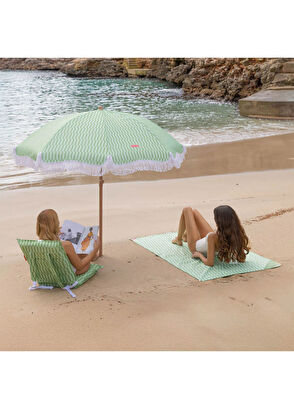 Flamingueo Flamingueo Blake Yeşil Katlanır 6 Pozisyonlu Plaj Koltuğu - 8