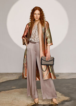 Arzu Kaprol Vizon Zincir Detaylı Mini Kadın Omuz Çantası - 5