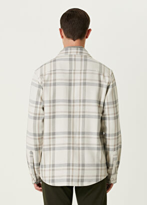 Beymen Club Bej Ekose Desenli Dış Gömlek - 5