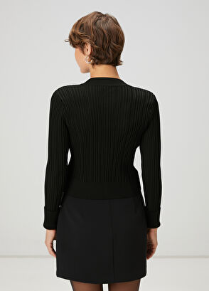 Black Knit Jacket Beymen Club Black Knit Jacket - 5