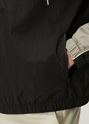 Beymen Club Beige Black Hooded Coat - 8