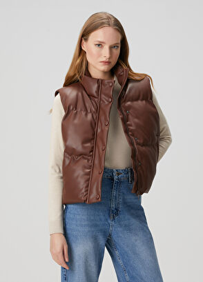 Beymen Club Brown Puffer Vest - 3