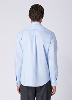 Beymen Club Comfort Fit Light Blue Poplin Shirt - 5