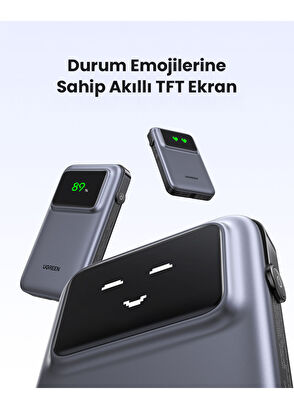 Ugreen Uno Dahili Kablolu 10.000 mAh Powerbank 30W - 8