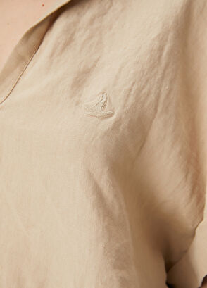 Beymen Club Bej Keten Bluz - 6