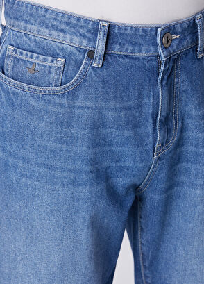 Beymen Club Loose Fit Light Blue Mid-Wash Jeans - 5