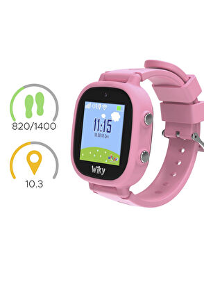 Wiky Watch Pembe 5E eSim'li Görüntülü ve Sesli Arama Akıllı Çocuk Saati  - 8