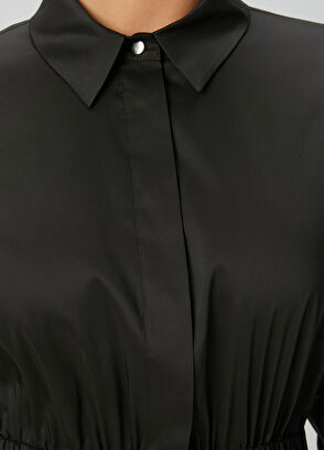 Beymen Club Siyah Midi Elbise - 6