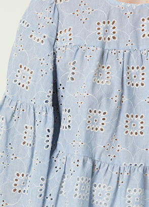 Beymen Club Mavi Bisiklet Yaka Nakışlı Bluz - 4