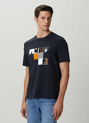 Beymen Club Lacivert Baskılı T-shirt - 3