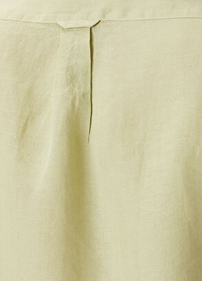 Beymen Club Green Comfort Fit Linen Shirt - 8