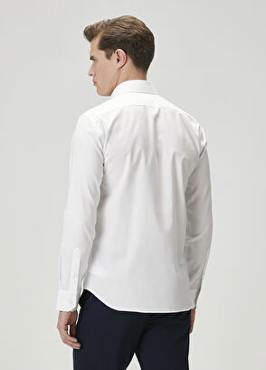 Beymen Club Slim Fit White Non-Iron Oxford Shirt - 5