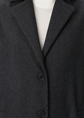 Beymen Club Anthracite Wool Coat - 6