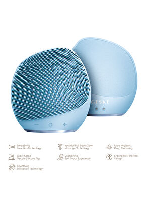 Geske Sonic Mavi 7'si 1 Arada Vücut Fırçası ve Yoğun Eksfoliyatör Cilt Temizleme Cihazı - 6
