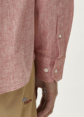 Beymen Club Comfort Fit Tile Linen Shirt - 7