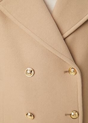 Beymen Club Camel Double-Breasted Wool Coat - 6