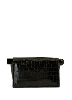 Jacquemus The Rond Carré Siyah Kadın Deri El Portföyü - 3