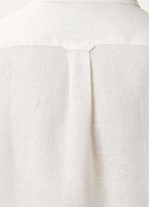 Beymen Club Comfort Fit Linen Shirt With Tonal Embroidery - 9