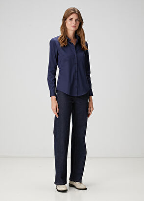 Beymen Club Slim Fit Non Iron Klasik Lacivert Gömlek - 3