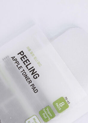 Dermal Elma Özlü Gözenek Temizleyici Aydınlatıcı 8'li Peeling Tonik Toner Pedi  - 7