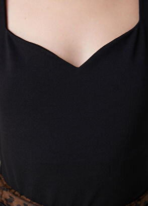 Beymen Club Black Sweetheart Neckline Knitwear Tank Top - 6