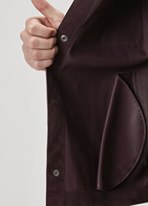 Beymen Club Plum Suede Shirt - 8