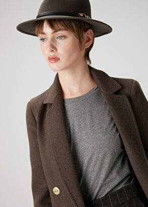 Beymen Club Antrasit Melanj T-shirt - 3