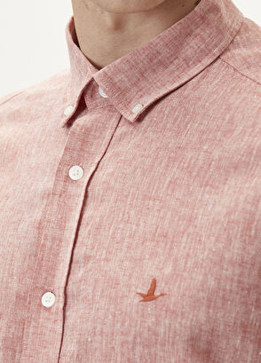 Beymen Club Comfort Fit Tile Linen Shirt - 6