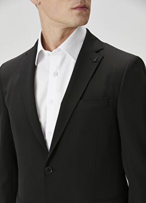 Beymen Club Drop 6 Siyah Yün Takım Elbise - 6