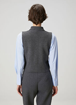 Beymen Club Taupe Wool Knit Vest - 5