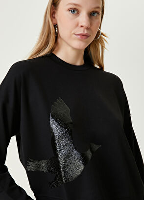 Beymen Club Siyah Logo Patchli Sweatshirt - 4