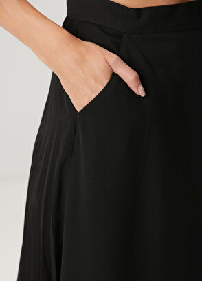 Sandro Black Midi Skirt - 6