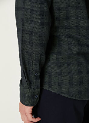 Beymen Club Comfort Fit Lacivert Petek Ekose Desenli Gömlek - 7