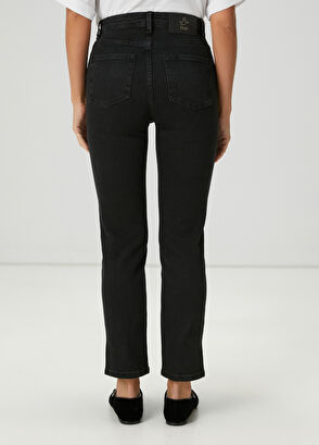 Beymen Club Slim Straight Siyah Yırtmaçlı ,Jean Pantolon - 5