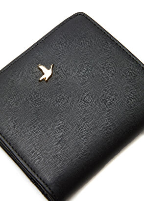 Beymen Club Black Faux Leather Wallet Scarf Set - 7