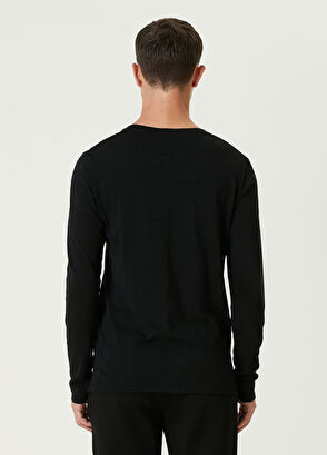 American Vintage Bysapick Siyah Uzun Kollu T-shirt - 4