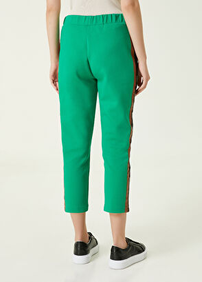 Beymen Club Yeşil Beli Lastikli Çift Şeritli Eşofman - 5