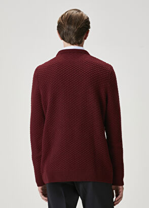 Beymen Club Plum Knitted Wool Sweater - 5