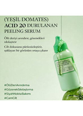 Fully Fully Green Tomato Acid 20 Wash Off Arındırıcı Peeling Serum 50 ml - 6