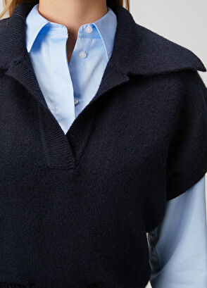 Beymen Club Lacivert Polo Süveter - 6