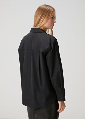 Beymen Club Siyah İşlemeli Dış Gömlek - 5