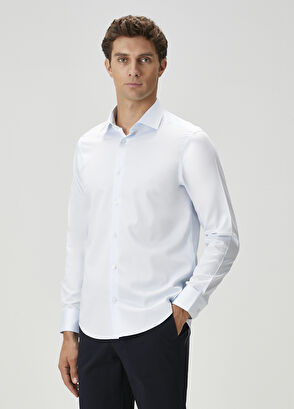 Beymen Club Comfort Fit Light Blue Non-Iron Shirt - 3