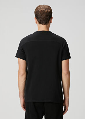 Beymen Club Siyah Cebi Logo Baskılı T-shirt - 5