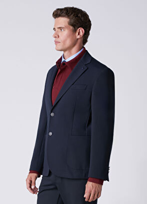 Beymen Club Lacivert Örme Blazer - 4