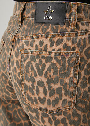 Beymen Club Mom Fit Leopard Print Jeans - 5