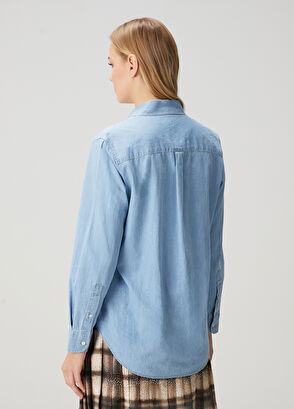 Beymen Club Mavi Denim Gömlek - 5