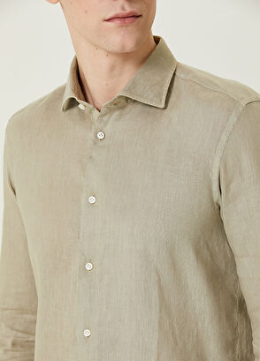 Sartorio Bej Keten Gömlek - 5