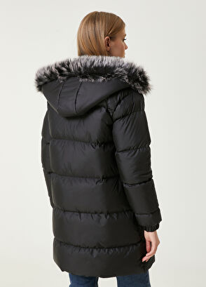 Beymen Club Black Hooded Puff Coat - 6