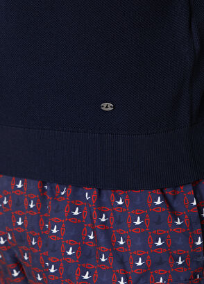 Beymen Club Navy Blue Short Sleeve Sweater - 7